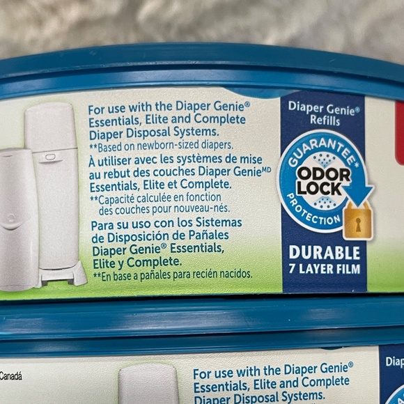NEW 4 Baby Diaper Genie Refills Complete Elite Essentials Holds 1000+ Playtex + - Picture 5 of 7